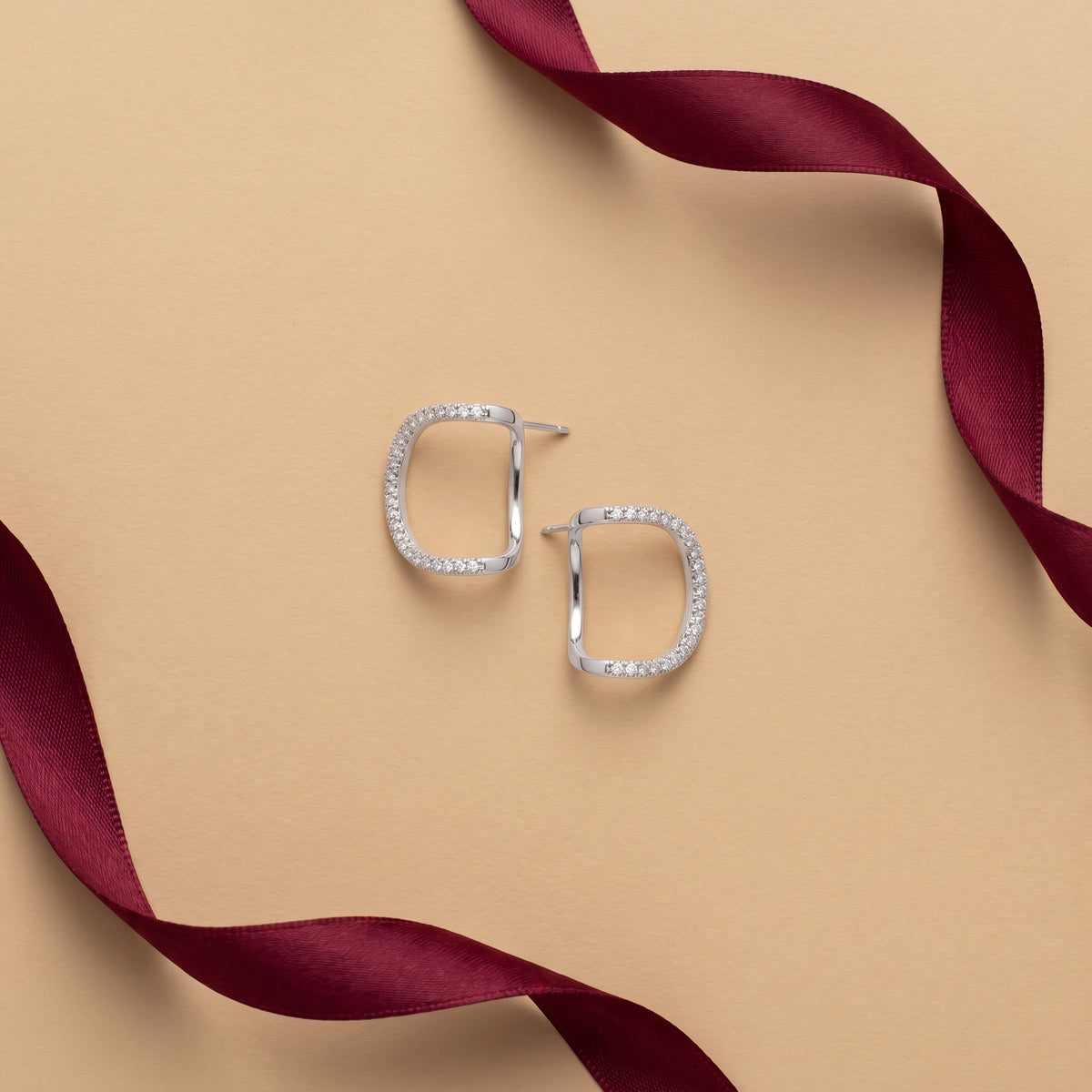 Cushion Hoop Earrings