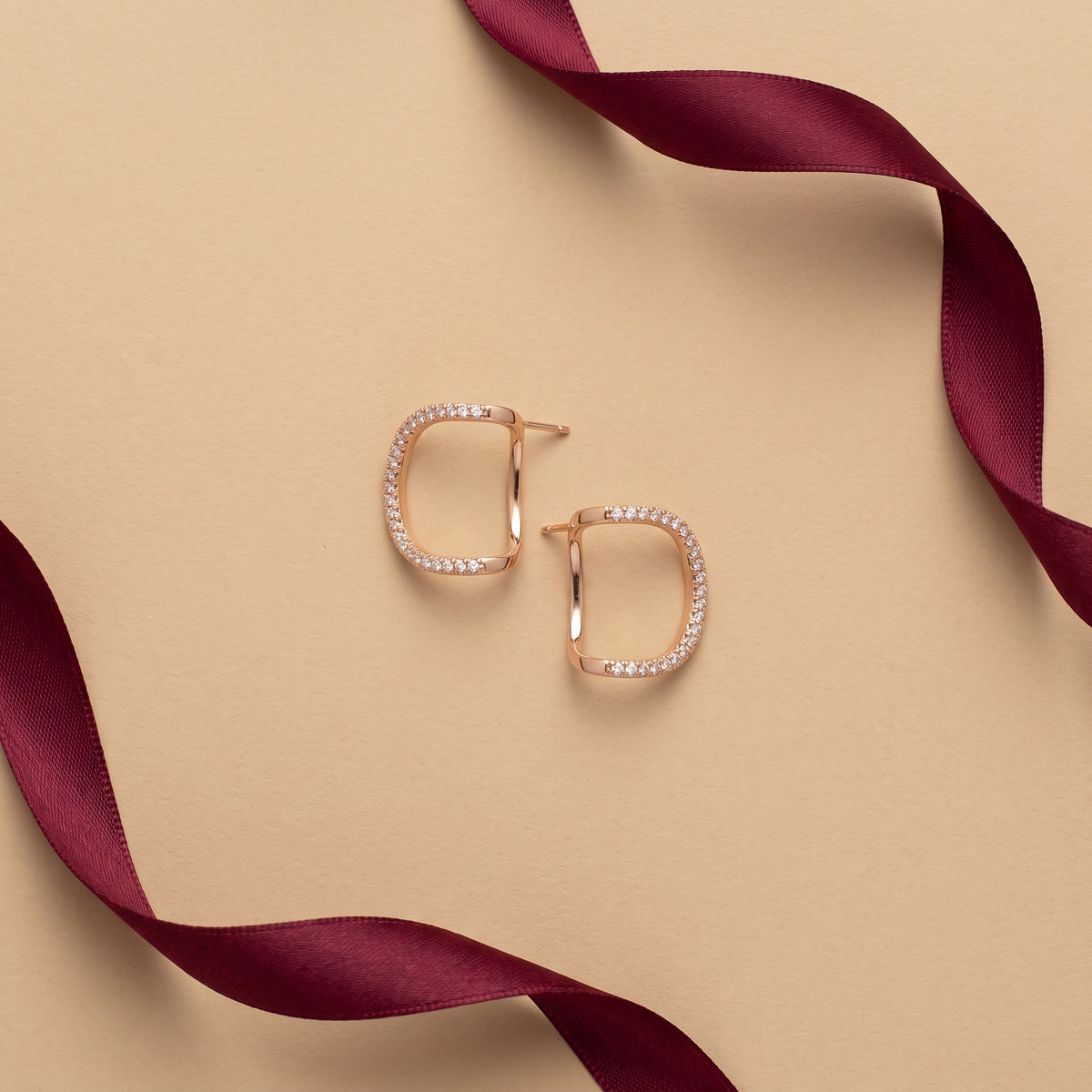 Cushion Hoop Earrings