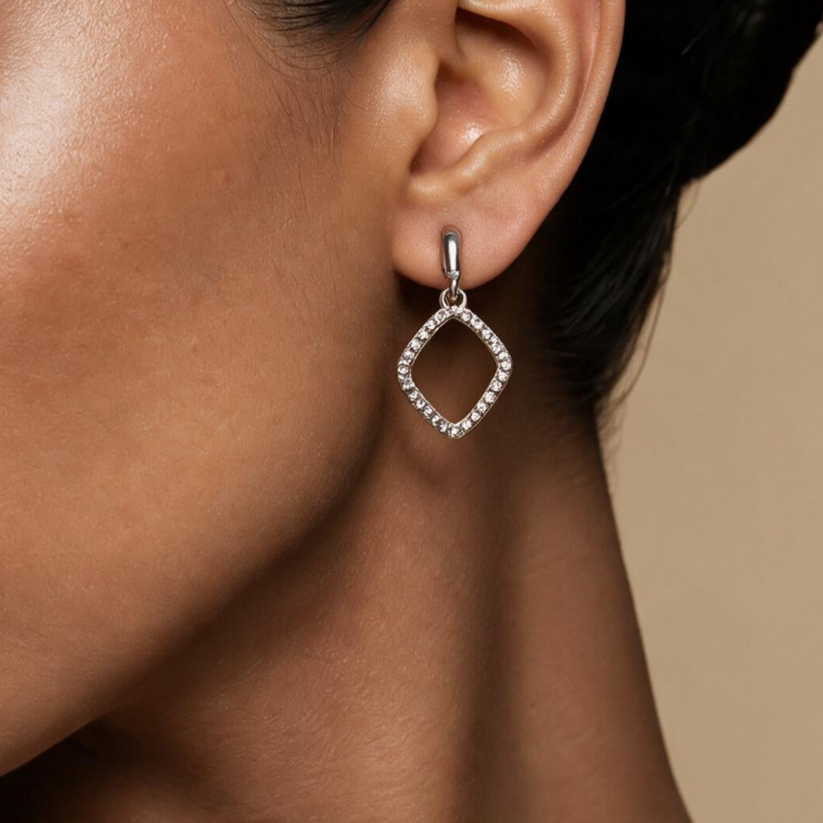Open Teardrop Hoop Studs - NyuMe