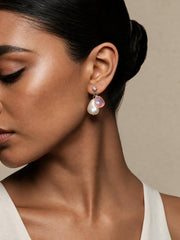 Shell Petal Drop Studs - NyuMe