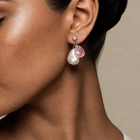 Shell Petal Drop Studs - NyuMe