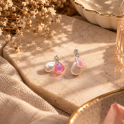 Shell Petal Drop Studs - NyuMe