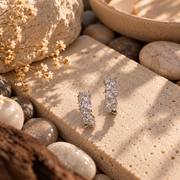 Pave Huggie Hoops - NyuMe