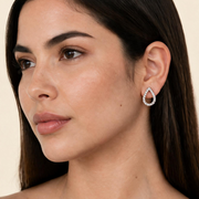 Pave Teardrop Studs - NyuMe
