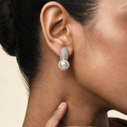 Pearl Drop Huggie Hoops - NyuMe