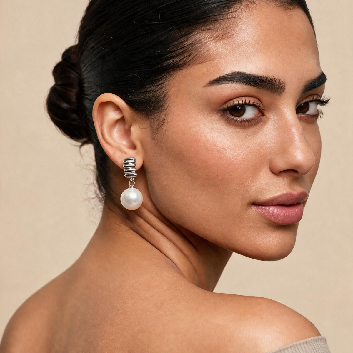 Pearl Spiral Wrap Earrings - NyuMe