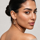Open Heart Charm Drop Earrings - NyuMe