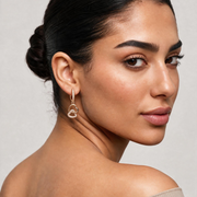Open Heart Charm Drop Earrings - NyuMe