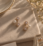 Halo Pearl Drop Studs - NyuMe