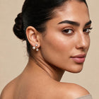 Halo Pearl Drop Studs - NyuMe