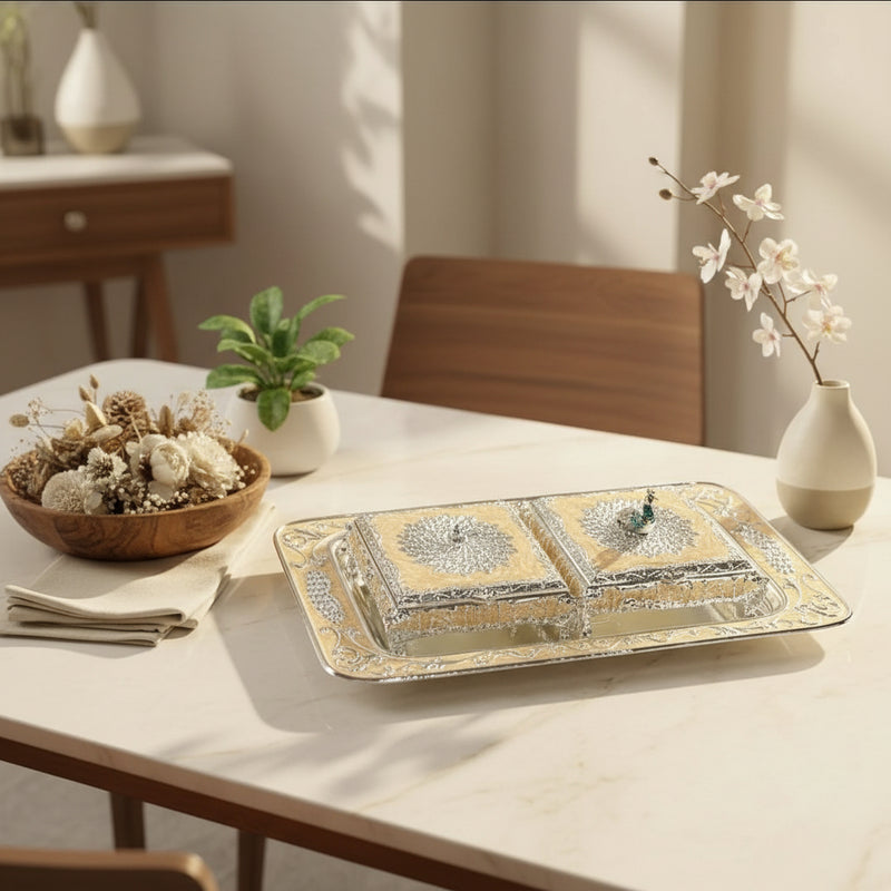 Amber Palace Jar Set with Tray - NyuMe