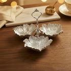 Silver Plated Autumn Leaf Platter - NyuMe