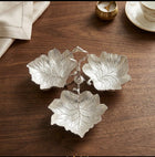 Silver Plated Autumn Leaf Platter - NyuMe
