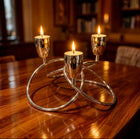 Silver Plated Celtic Knot Candle Holder - NyuMe