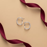 Cushion Hoop Earrings