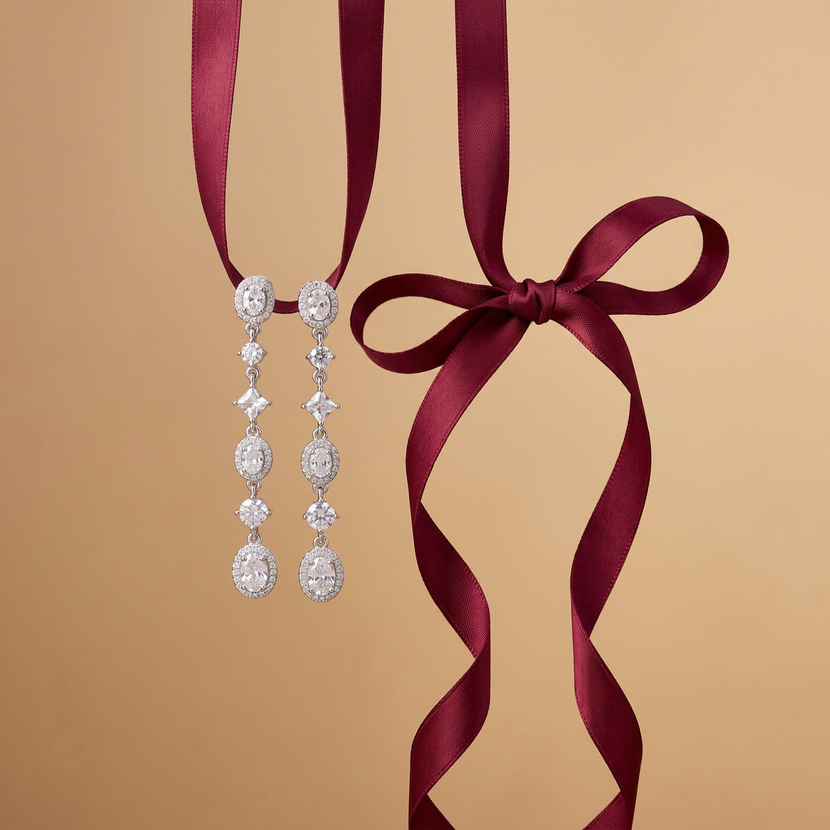 Twinkle Cascade Linear Drop Earrings
