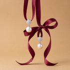 Glitterball Pearl Drop Earrings