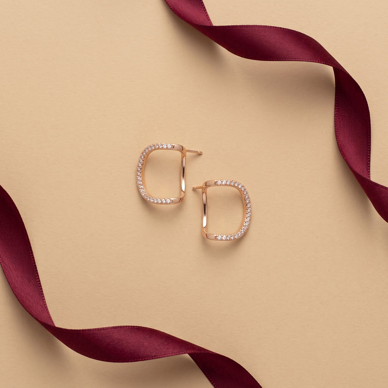 Cushion Hoop Earrings