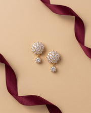 Pave Flower Cluster Studs