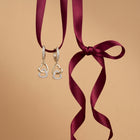 Open Heart Charm Drop Earrings