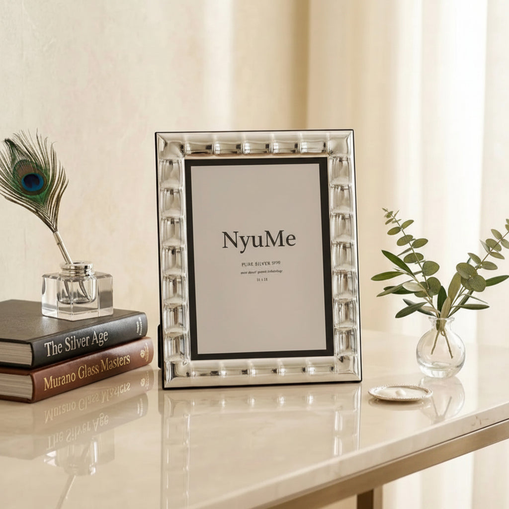 Glass Block Silver Frame - NyuMe