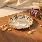 Silver Plated Hibiscus Tray - NyuMe