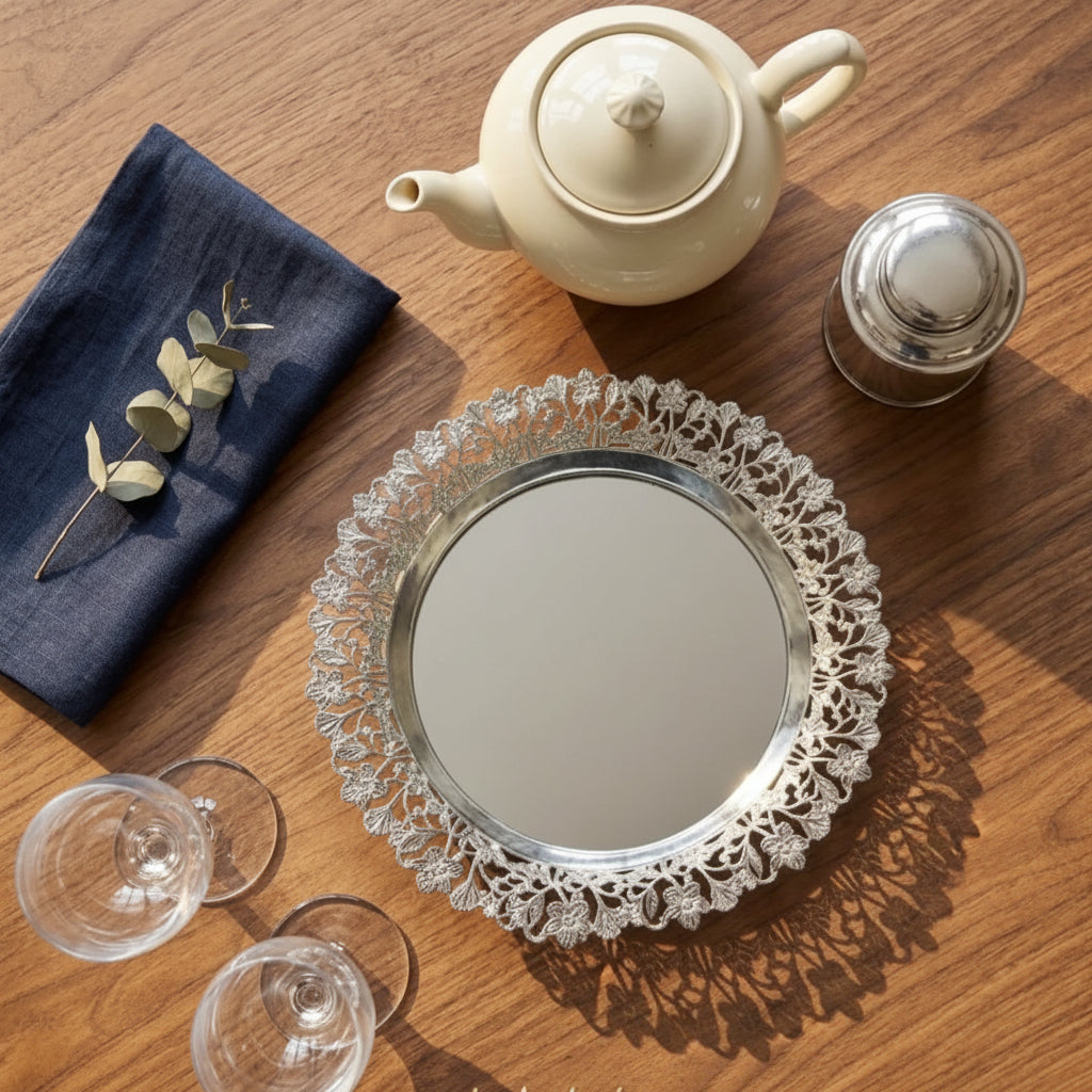 Silver Plated Jardin Tray - NyuMe
