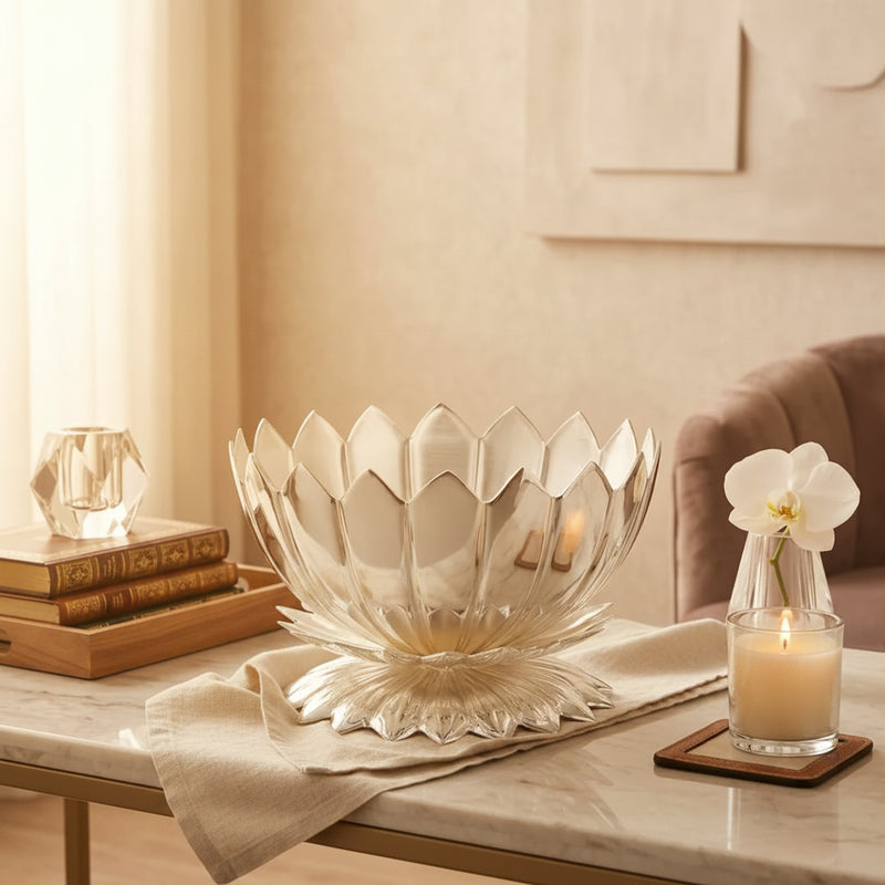 Lotus Petal Silver Plated Bowl - NyuMe