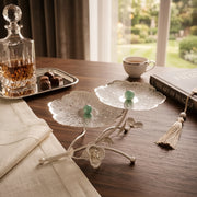 Silver Plated Moonflower Platter - NyuMe