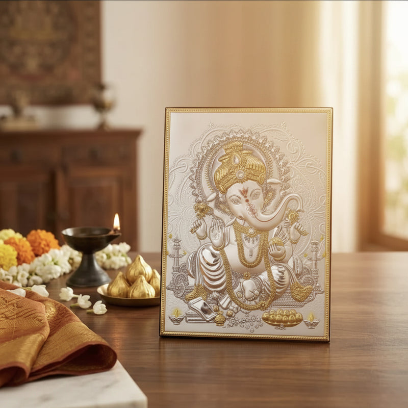 Moonlit Silver Ganesha - NyuMe