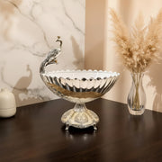 Silver Plated Mor Manjari Centerpiece - NyuMe
