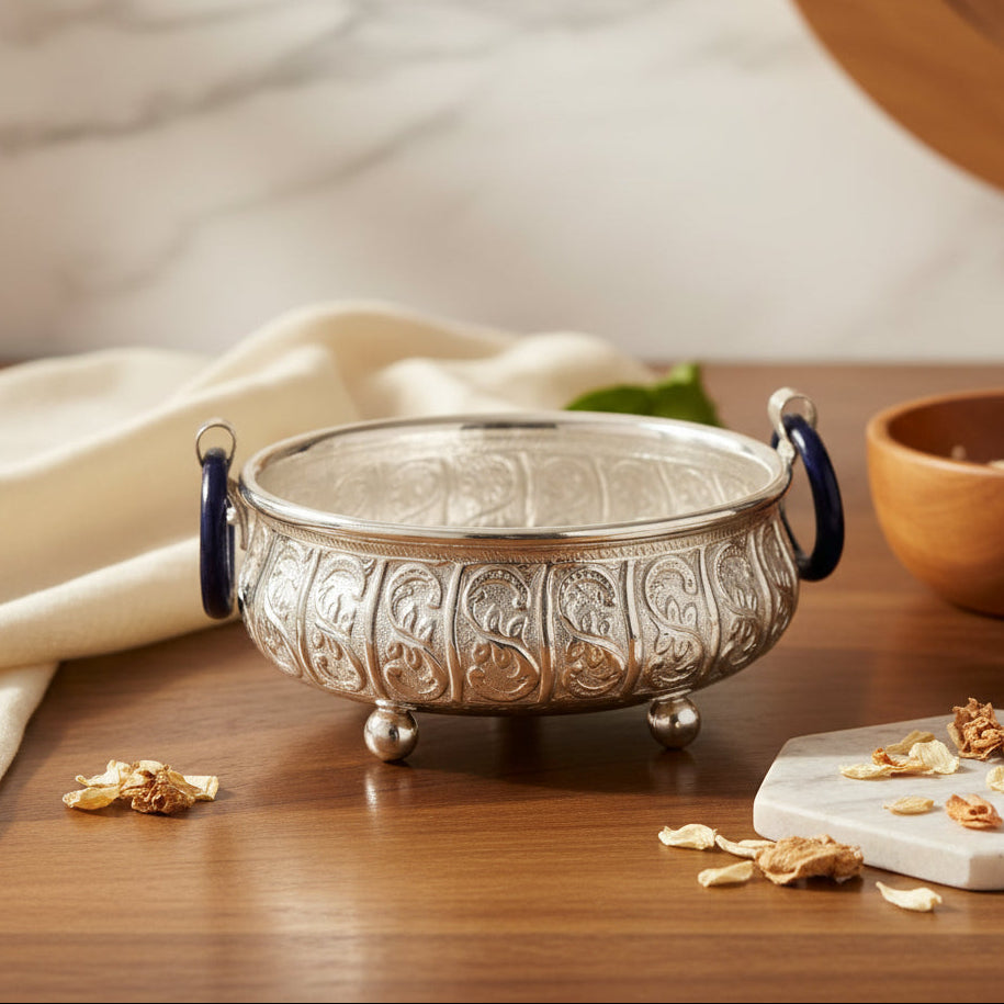 Nakshi Urli with Ring Handles - NyuMe
