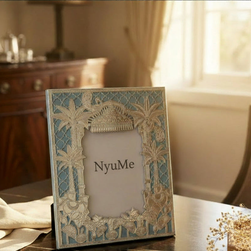 Divine Nandi Silver Plated Photo Frame - NyuMe