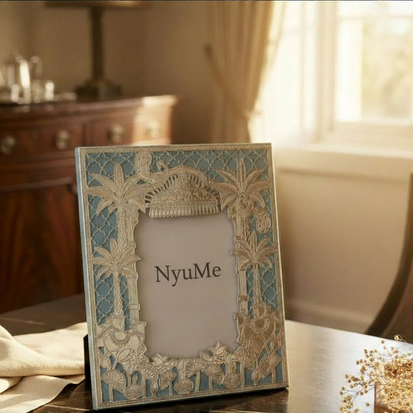 Divine Nandi Silver Plated Photo Frame - NyuMe
