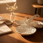 Peacock's Plume Silver Plated Dish - NyuMe