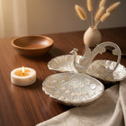 Peacock's Plume Silver Plated Dish - NyuMe