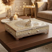 Peacock's Feast Silver Plated Box - NyuMe