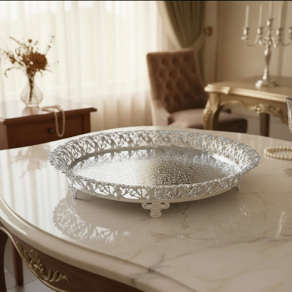 Petals in Argent Tray - NyuMe