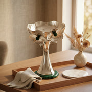Petite Malachite Bloom Silver Plated Compote - NyuMe