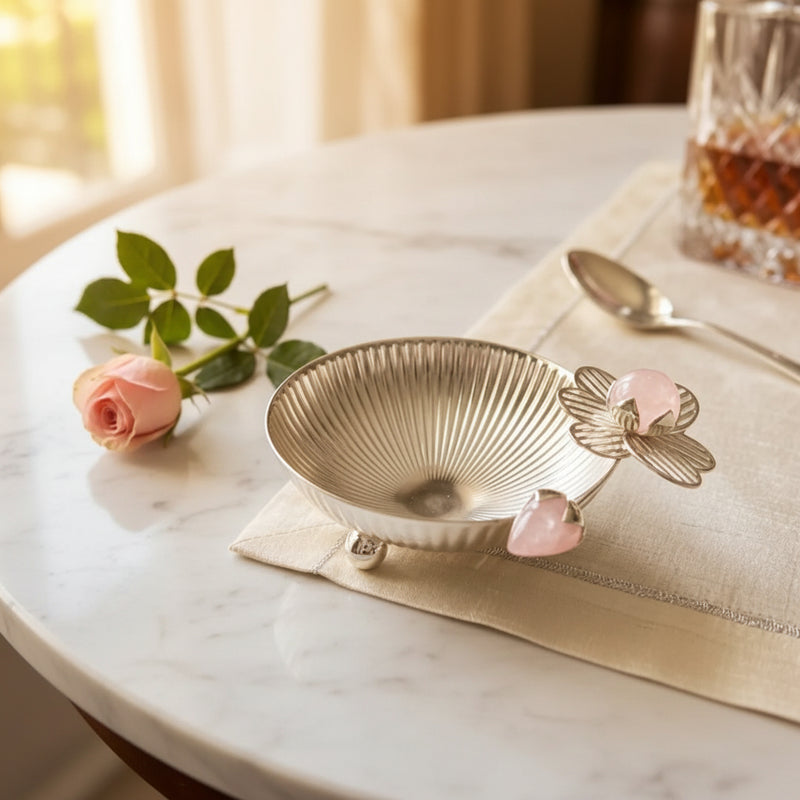 Silver Plated Primrose Bowl - NyuMe