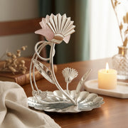 Rosebud Shell Silver Plated Dish - NyuMe