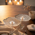 Silver Plated Moonflower Platter - NyuMe